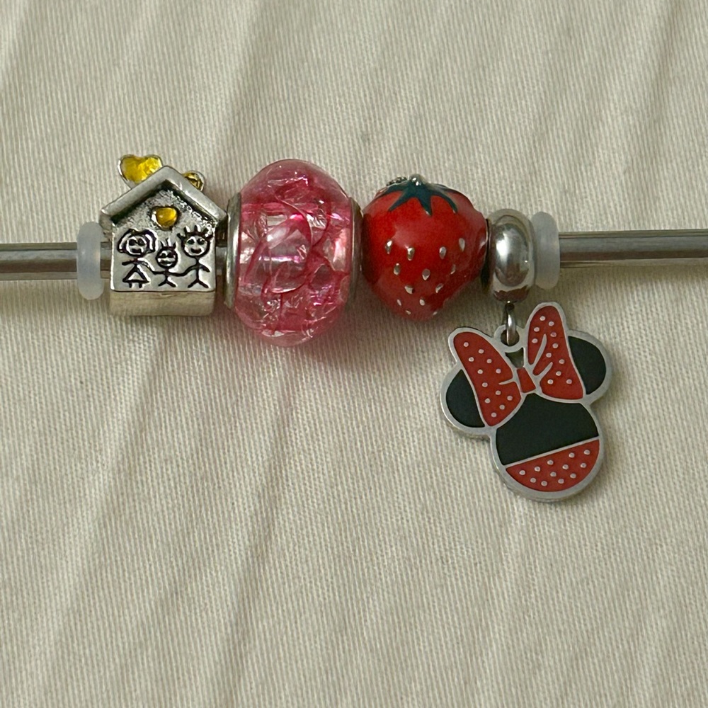 Charm Bead Jewelry fits Pandora Style Bracelets, 925 Silver